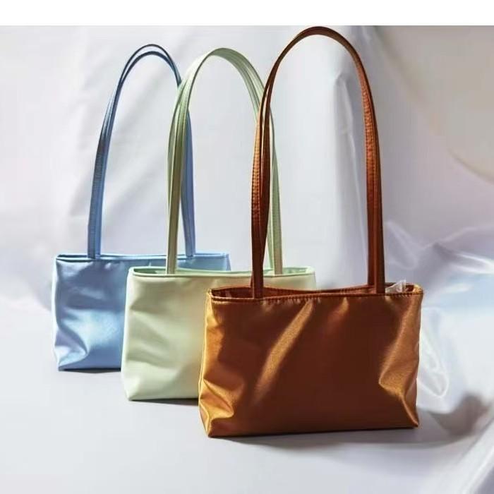 Nylon Tote Bag With Magnetic Closure For Daily Use In Elegant Art Style