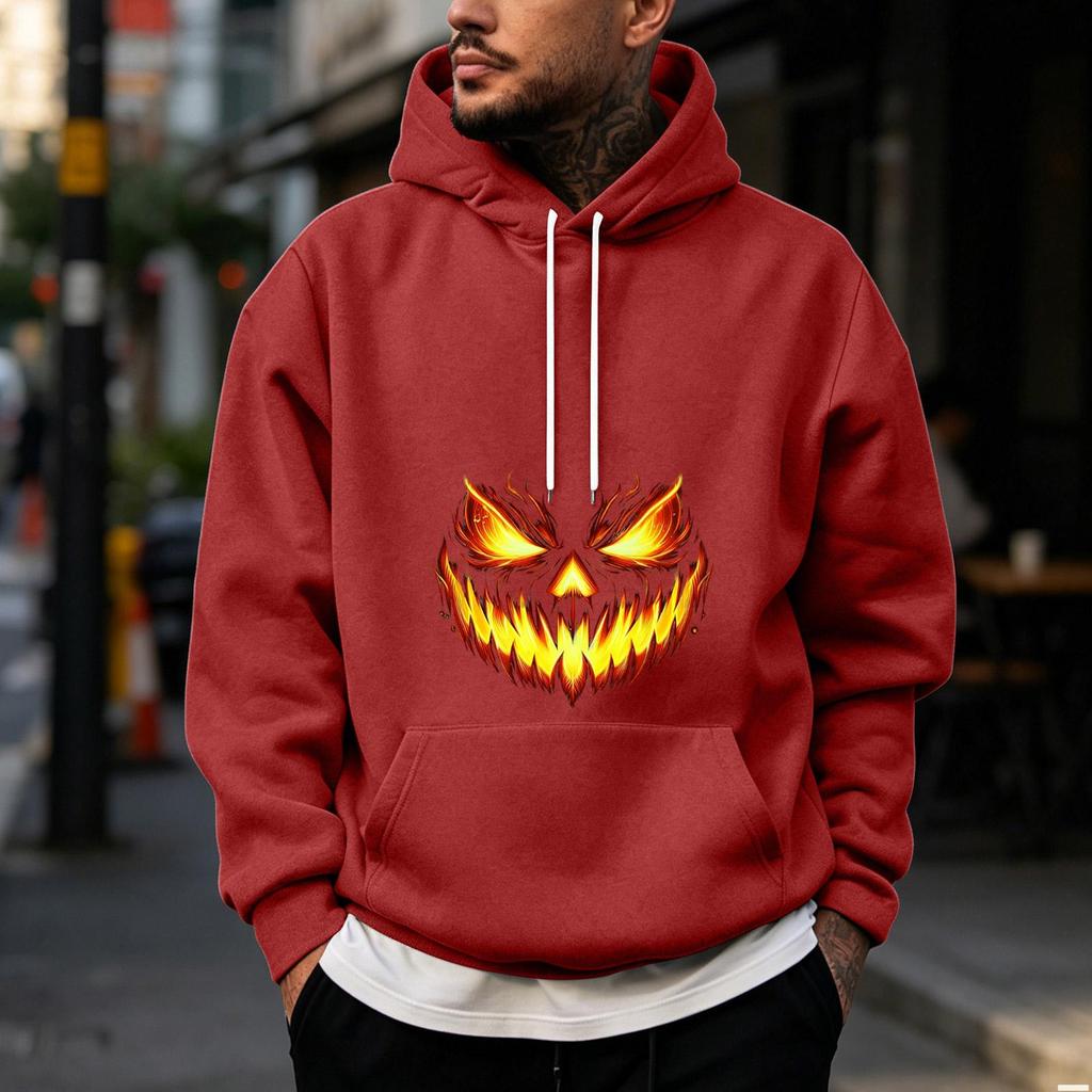 Herren Halloween Motiv - Gefütterter Pullover Hoodie für Freizeitkleidung