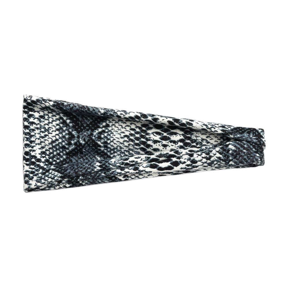 Dámská sportovní jógová pot absorbující čelenka - Široký okraj, Tištěný design, Vlasový doplněk