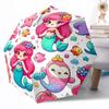 Mermaid Fantasy Underwater Scene Outdoor Automatic Umbrella Retractable Design with 8-Rib Durability Lightweight Perfect Gift for Friends Family