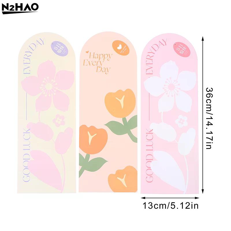 5Pcs Handheld Bouquet Packaging Box Paper Flower Card Flower Arrangement Paper Valentine's Day Festival Supplies
