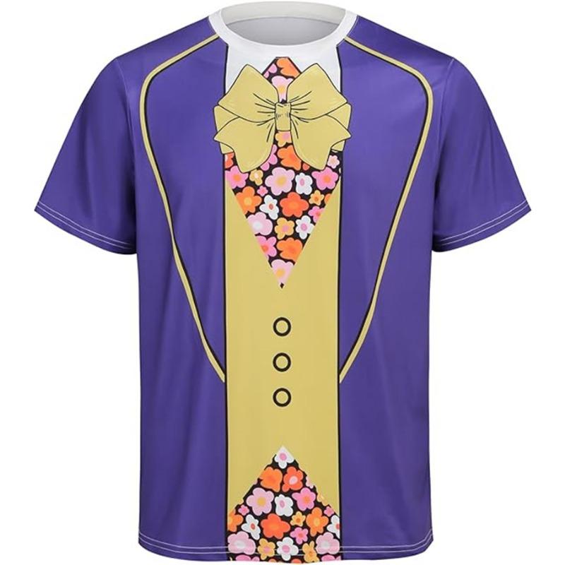 Mardi Gras T Shirt 3d Print Swallowtail Graphic T-shirts Men New Fashion Tee Clothes Holiday Party Cosplay Summer Y2k Clothing