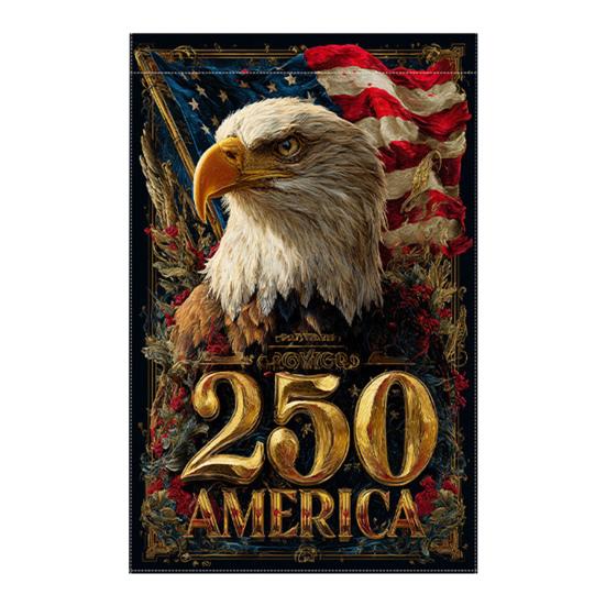 250th Anniversary America Garden Flag 250 Years of Freedom Patriotic Banner 4th of July Yard Sign for Independence Day Memorial Day Gift