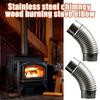 1Pc Stainless Steel 45 Degree Elbow Tube Chimney Diameter 6cm Multi Flue Stove Pipe For Outdoor Camping Wood Stoves Chimney