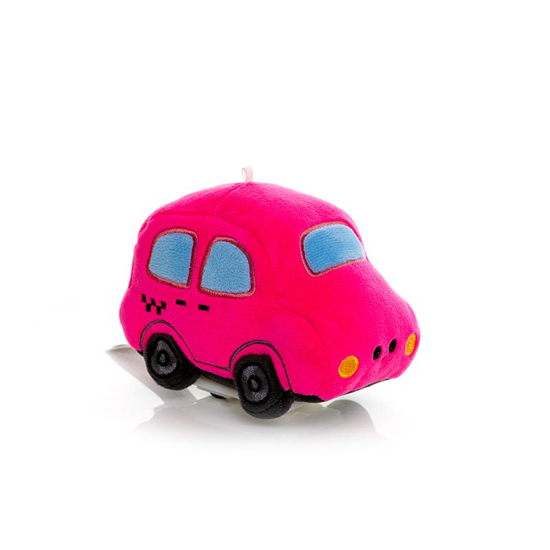 11cm Plastic Wielen Transport Auto Pluche Speelgoed Gevuld Kan Lopen Taxi Pick-up Ambulance Brandweerwagen Kussen Kalmerend Cadeau