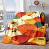 2026 New Arrivals 1pc Colorful Pumpkin Theme Flannel Throw Blanket Soft, Breathable, Non-Bleachable Home Decor for Sofa, Bedroom, Office, Dorm Versati