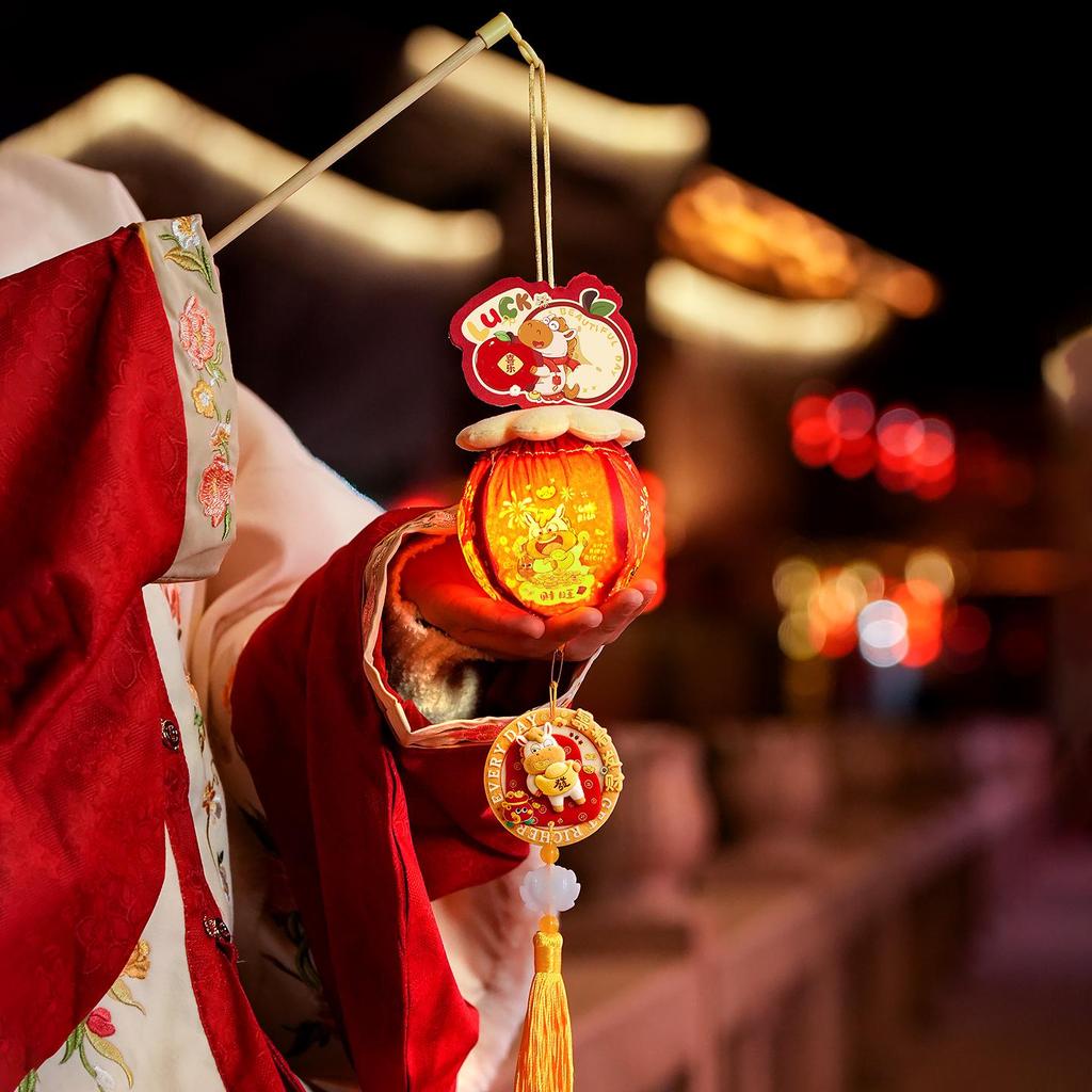 2026 Year of the Horse LED String Lights: New Year Decoration Handheld Pendant for Spring Festival Atmosphere