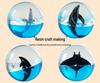 Ocean Whale Resin Crystal Ball Night Light Music Box – Ideal Birthday Gift for Kids & Friends