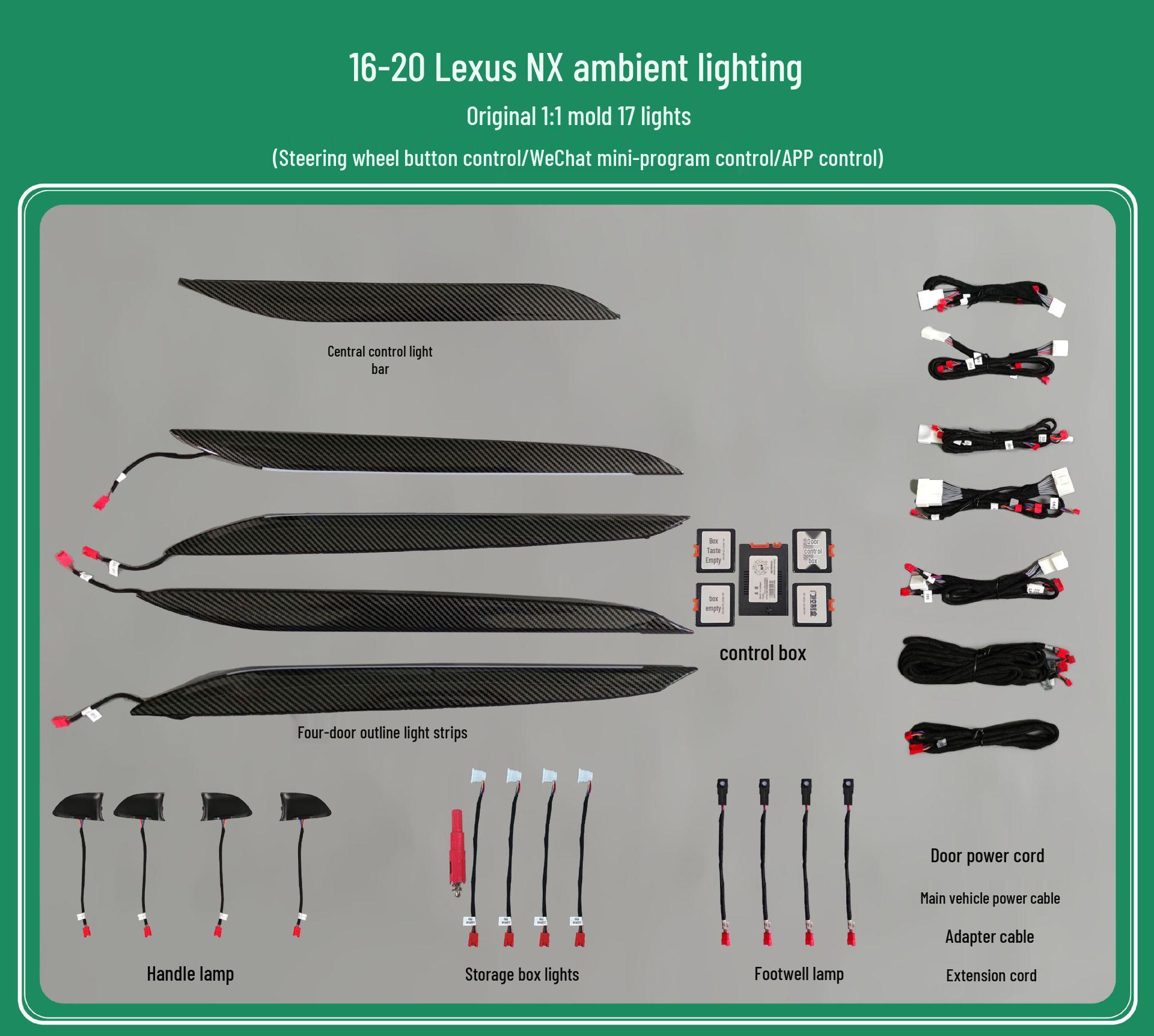 

Lexus NX Индивидуальная Цветная Подсветка Салона - NX200/NX350 Улучшение Интерьера