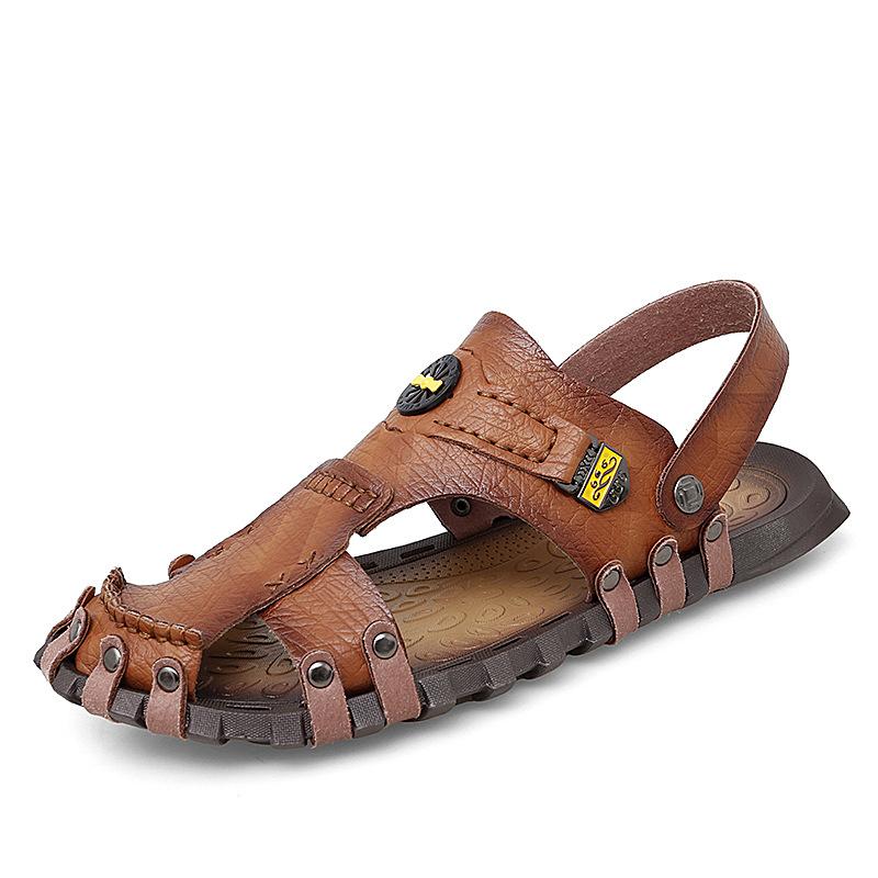 2021 Outdoor Dual-use Summer New Breathable Comfortable Fashionable Personalized Casual Shoes Foot Cover Retro Large Size 47 Sandals