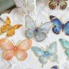 50 Pieces of Gemstone Butterfly Gold-stamped PET Sticker Handbook Materials