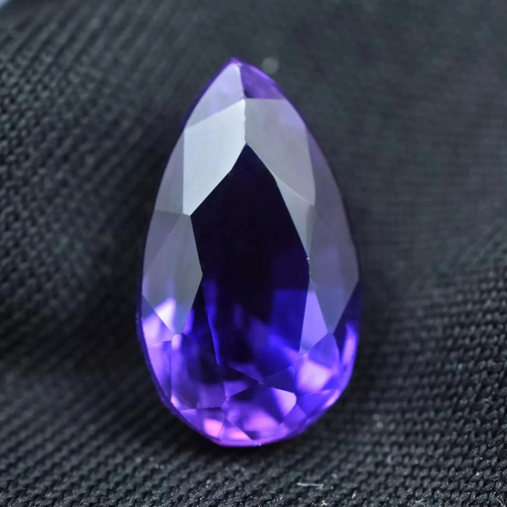 Certified Tanzanite Shinning Purple Pear Cut 12-14 Ct Fabulous Loose Gemstone