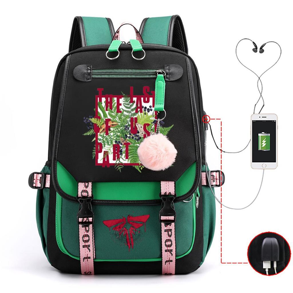 The Last of Us Printed Youth Leisure Travel Backpack Multifunctional Student School Bag