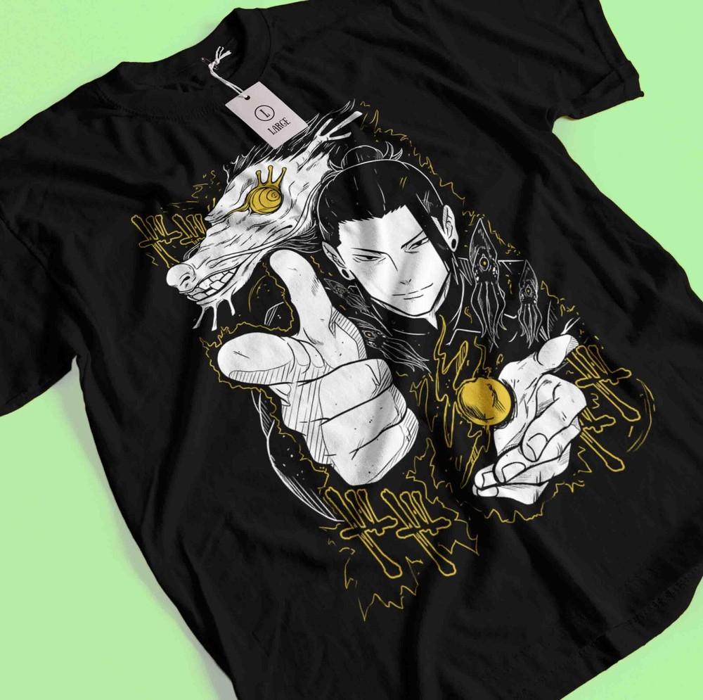 

Футболка Гето Сугуру Футболка Годжо Сатору Футболка Дзюдзюцу Кайсен Футболка Тодзи Футболка Сукуна Тодзи L