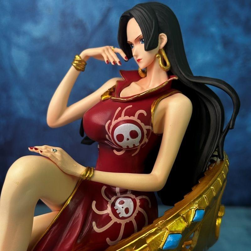 New 23CM One Piece Seven Deadly Sins Empress Sofa Ornament BT Hancock Beautiful Girl Handmade Collectible Action Figure Gift