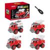 Rescue Car Sprinkler Truck Tank Airplane Police Motorcycle Detachable Toy Set For Kids