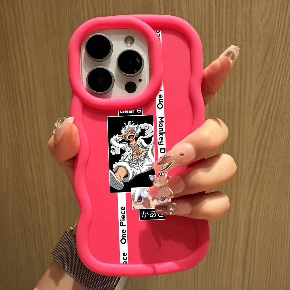 LZ28 One Piece Luffy Gear 5 Silicone Phone Cases for Samsung A15 A16 S23 FE S24 Ultra A34 A54 A14 A55 Motorola G32 E14 OnePlus Soft Cover