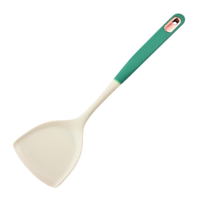 Heat Resistant Wooden Handle Spatula Soup Spoon Skimmer Home Cooking Spatula Non-Stick Cooking Set Kitchen Utensils