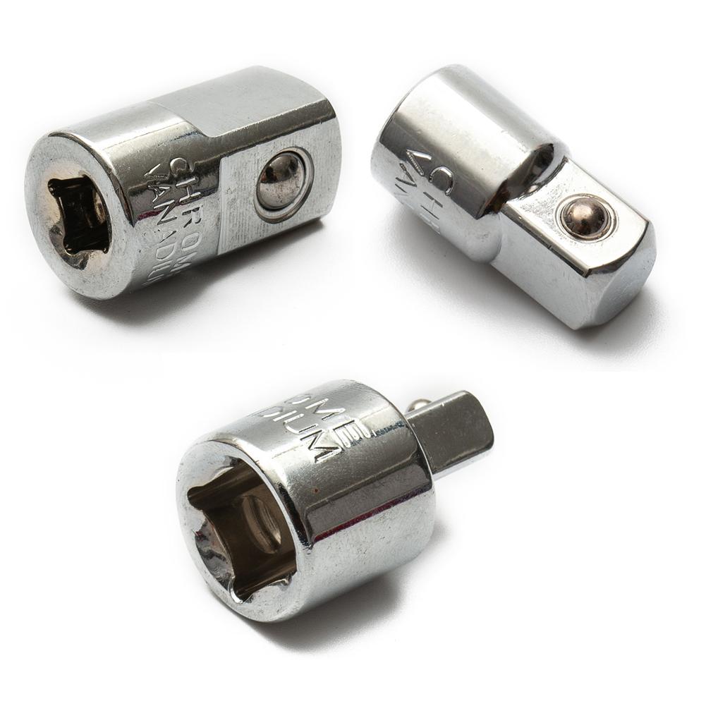 1 4 To 1 2 Inches Socket Adapter Drive Socket Enhanced Functionality Rust-resistant Material Secure Locking Mechanism