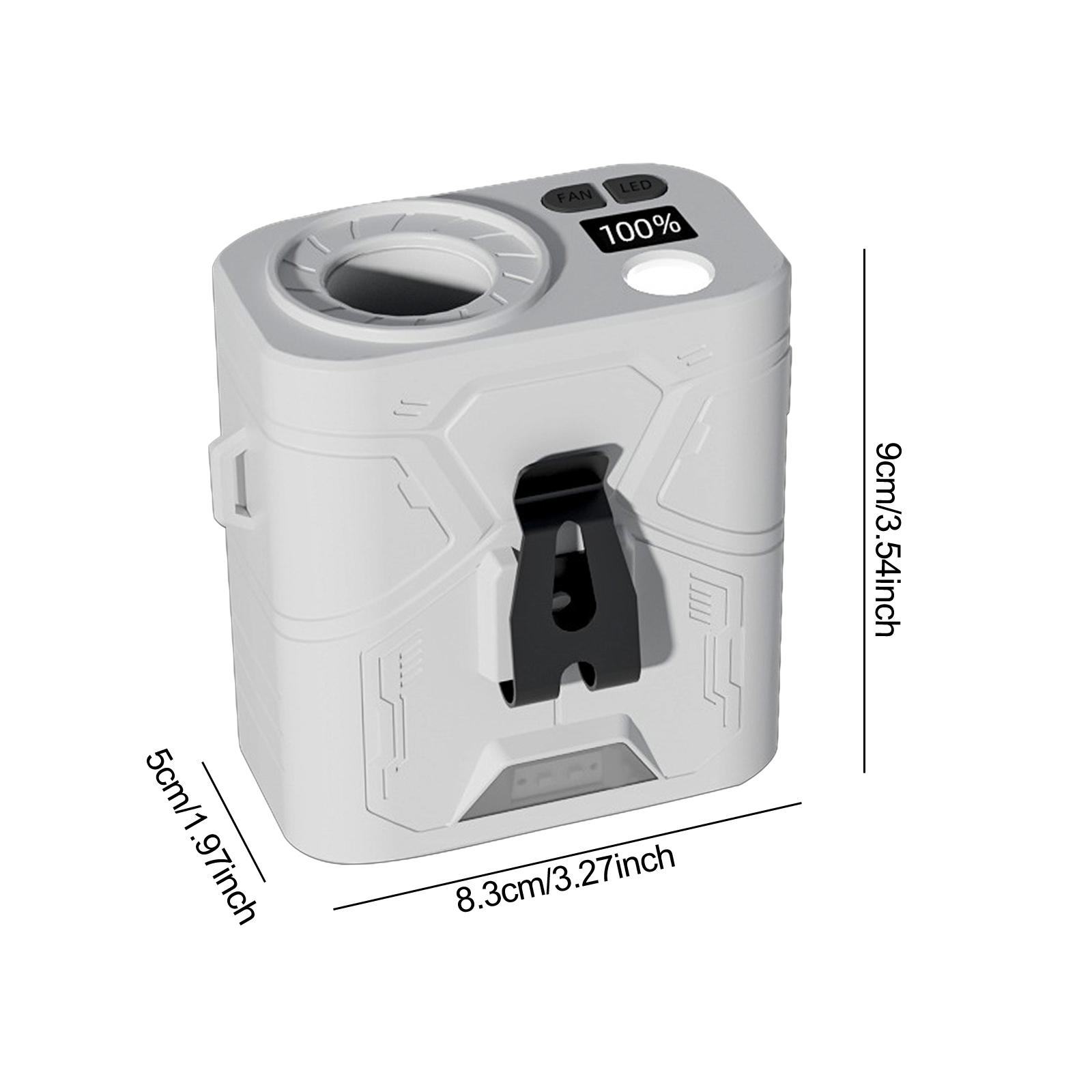 

10000mAh Waist Fan Personal Fan Practical Low Noise Lightweight Rechargeable Cooling Fan for Farm Cycling Backpacking Hiking