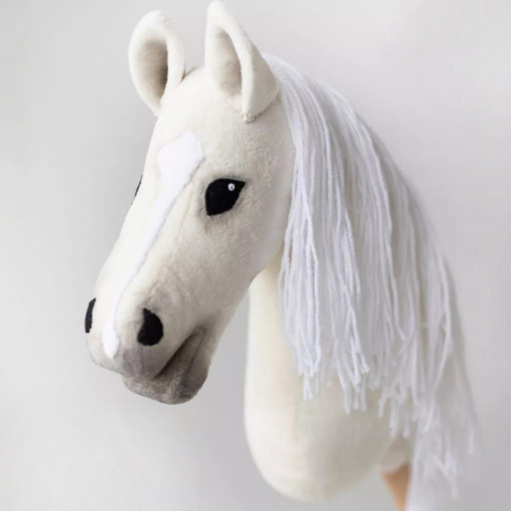 Hobby Horse Horse On A Stick Horse Horse Head White + Comb [M-Hobbyhorse6]