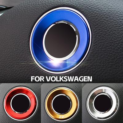 Auto Stuurwiel Embleem Decoratieve Cirkel Ring Styling Case Voor Volkswagen VW Golf 4 5 Polo Jetta Mk6 Accessoires Covers