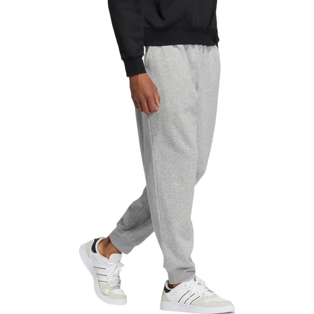 adidas Calças de Jogging Cor Sólida Estampa de Logotipo Neo FW22 Masculino Parte de Baixo Cinza HY9647