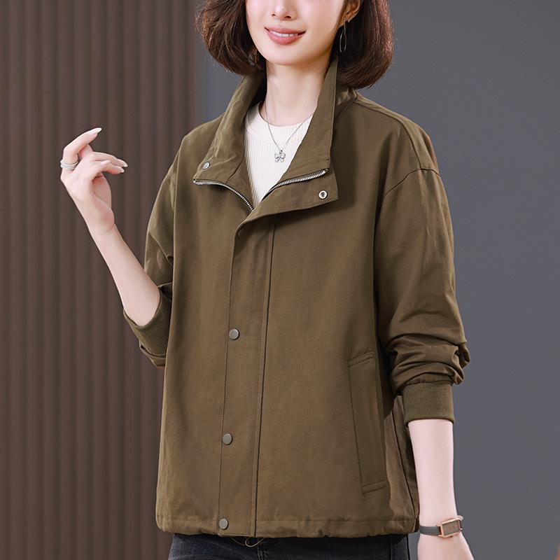 

Stylish Loose-Fit Plus Size Jacket - Ideal for Middle-Aged Moms in Autumn and Spring XXL