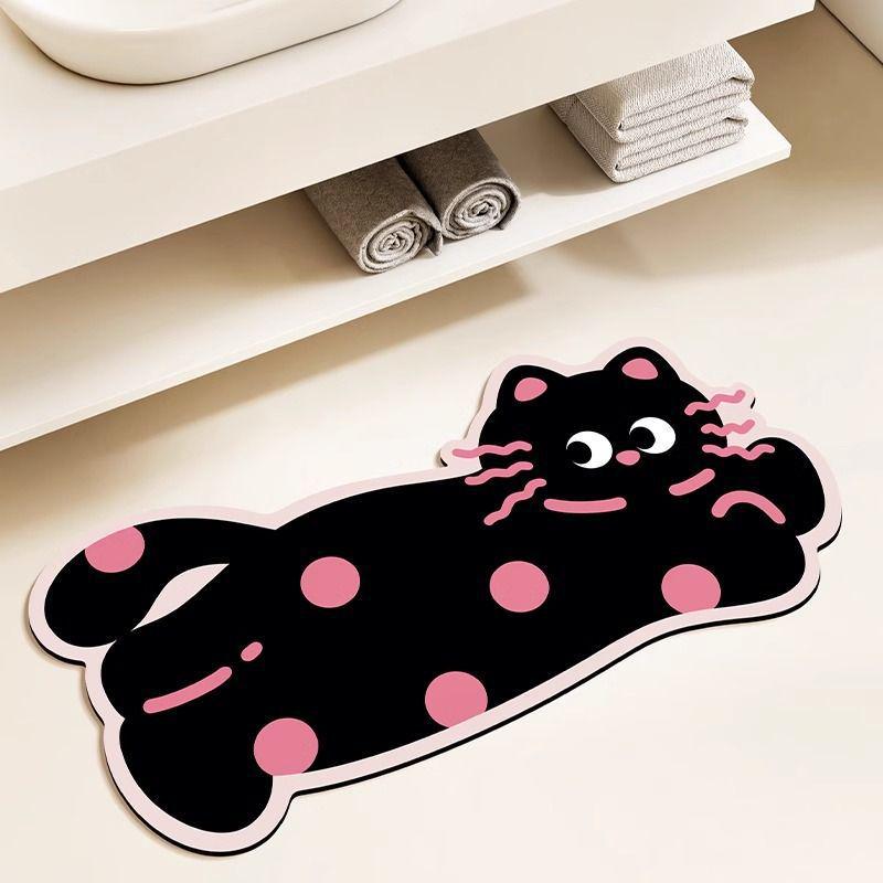 Spotted Dog Non-Slip Quick-Dry Diatom Mud Bathroom Mat