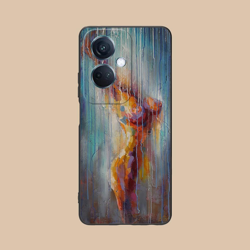 Abstract Oil Painting Phone Case for OPPO Reno 14 13 12 11 10 9 8 7 6 5 F T Pro 5G Soft TPU Shockproof Cover