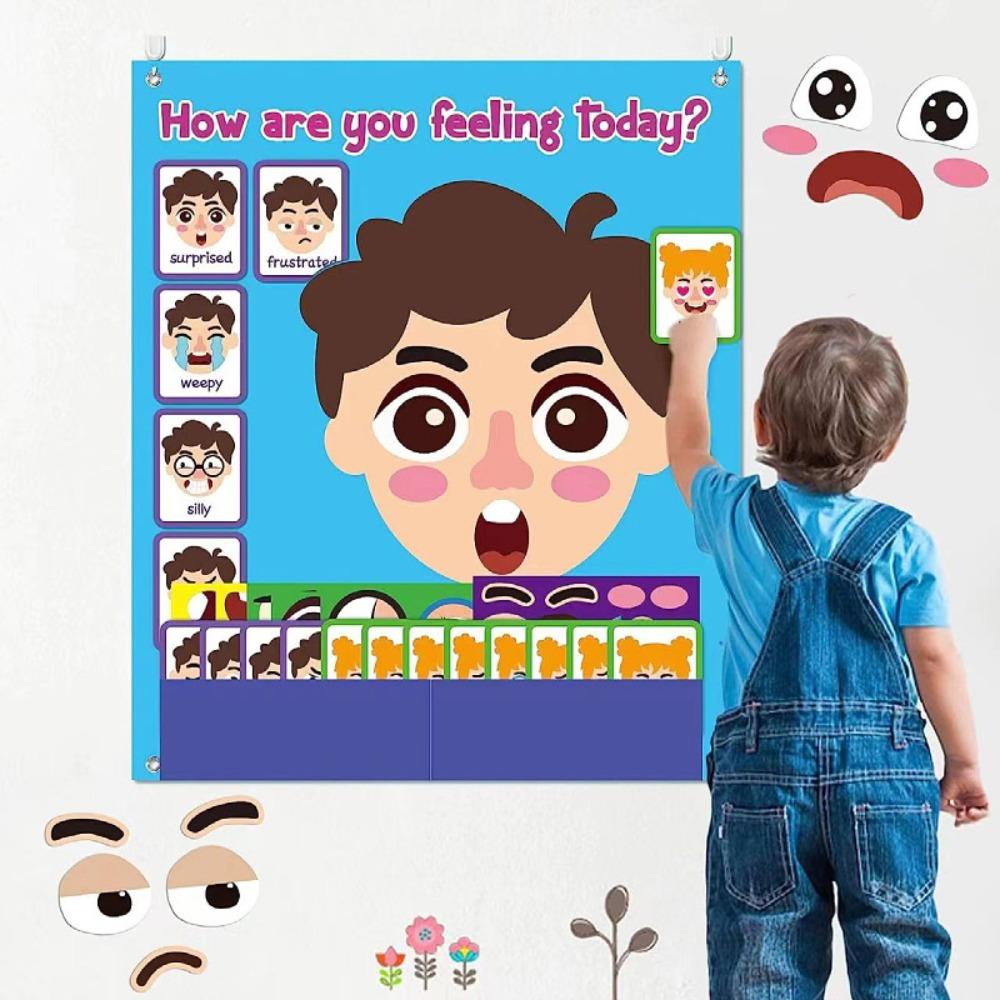 Social Emotional Learning Montessori Facial Expression Game Educational Toys Kids