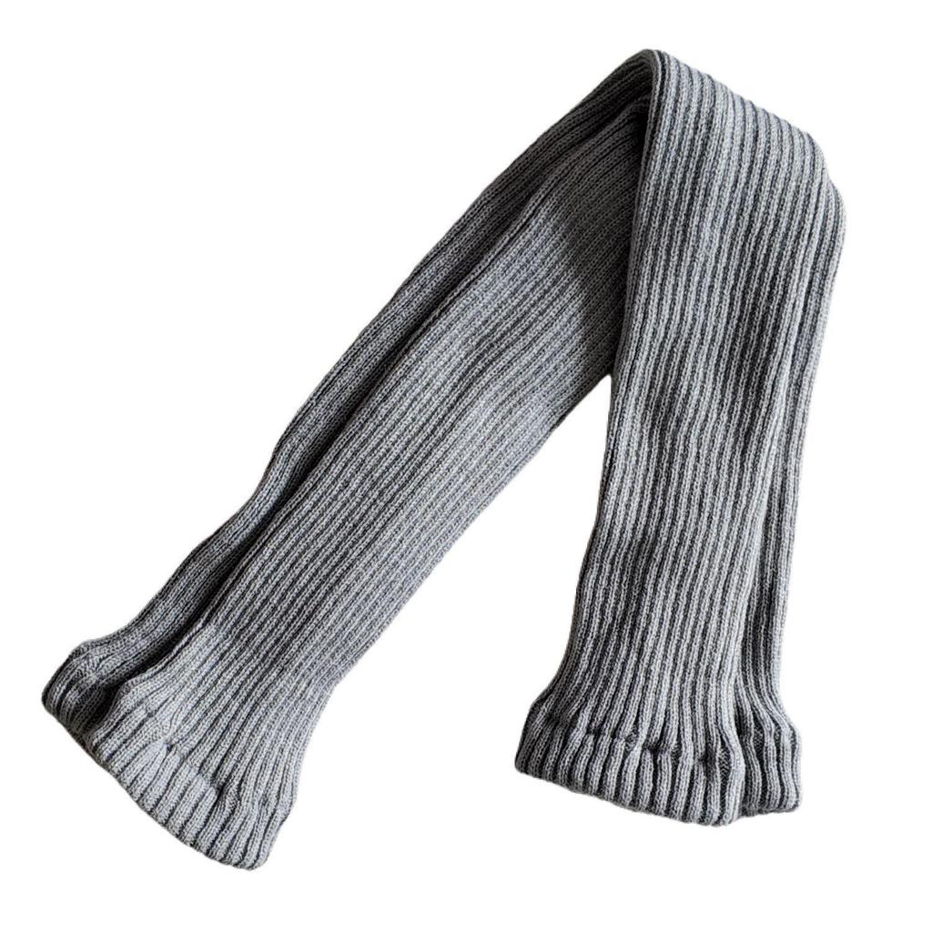 80cm Non-Slip Wool Knit Yoga & Dance Leg Warmers for Women - Autumn/Winter