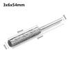 1Pcs 3/4/5/6mm Rotary File Finishing Metal HSS Drill Bit Dual Slot Carbide Burr Milling Cutter