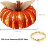 Fall Decor Light Up Mason Jar Lid Pumpkin Fall Decorations For Home Kitchen Farmhouse Autumn Thanksgiving Porch Table Mantle