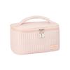 ALLMIRA Travel Makeup Pouch Large Capacity Portable Vanity Cosmetic Cute Stylish Lightweight Waterproof Ladies Pink