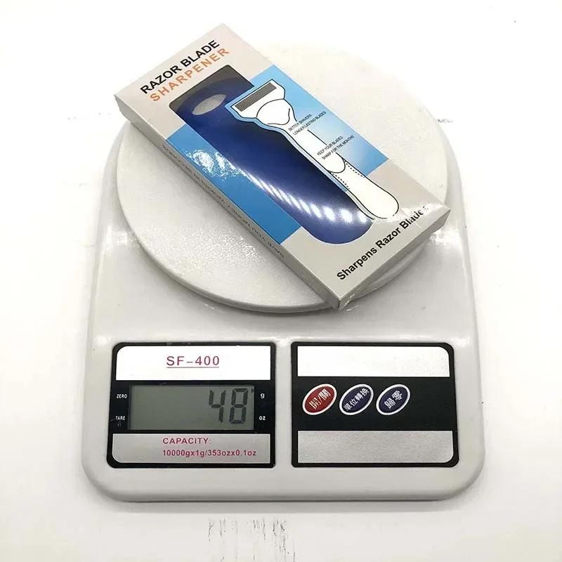 Safe Shaving Razor Blade Sharpener Cleaner Manual Grinding Silicone Shavel Cleanner Tools Shaving Men Shaving Razor Accessories