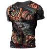 3D Printed Japanese Samurai T-Shirt Men Cool Warrior Graphic Tees Casual Harajuku Loose O-Neck T Shirts Short Sleeve Tops