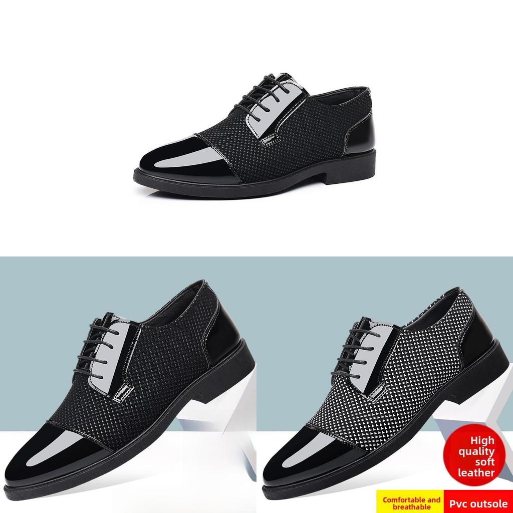 Leather Loafers With Breathable Pu Material For Casual Men