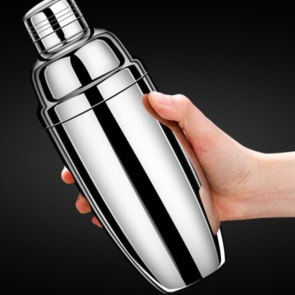 250/350/550/750ml Cocktail Wobble Cup Stainless Steel Food Grade Martini Mixing Bottle 3 Section Heavy Duty Bartending Tools