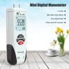 Hti LCD Mini Digital Manometer Differential Gauge Air Pressure Meter +  2Psi Data Hold 11 Units