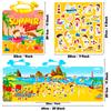 Handheld Sunny Beach Independent DIY Creative Quiet Book New Laser Cover Jelly Sticker Book