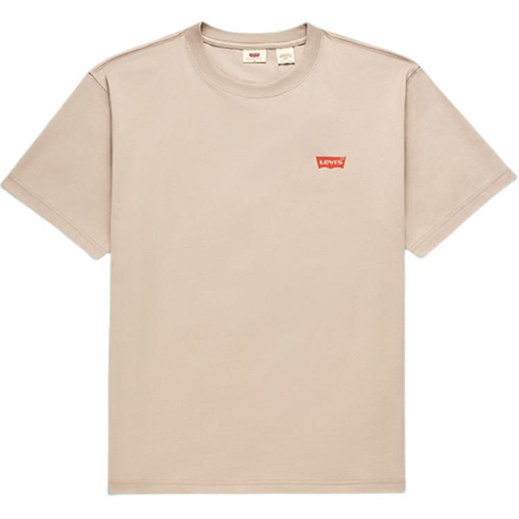 

Levis Универсальная удобная футболка-пуловер с коротким рукавом Мужские топы Бежевый 001AW-0004 S