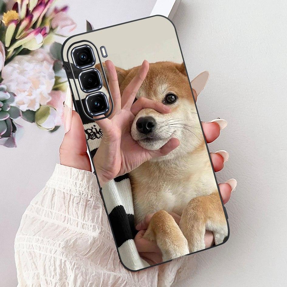 

For Infinix Hot 50 Pro 4G X6881 Case Hot 50 Pro Plus X6880 Cover Cool Cartoon Black Silicone Soft Phone Case For Hot 50 4G Pouch Hot 50 4G