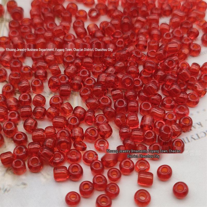 Colorful Transparent Glass Beads 2-4mm for Ethnic Clothing and Jewelry Accessories