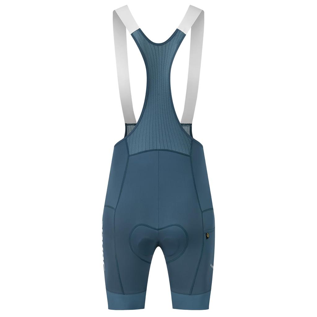 Santic Men's Cycling Bib Shorts, Summer, Quick-Drying, Breathable, Comfortable for Road Bikes and Cycling (Blue, Size M)
