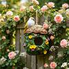Buiten Ophangbaar Vogelhuis Decoratief Kolibrie Huis Ornamenten Waterdicht Hars Mini Vogelhuisje voor Patio Tuin Veranda Tuin