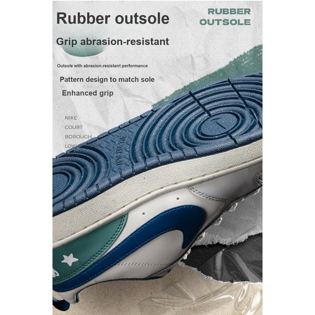Nike Court Borough Low Recraft GS Sail Court Blue Bicoastal Kinder-Sneaker Creme HM3722-141