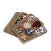Nexxxly 4-Piece Set of Military Patch Holders with D-Rings for Airsoft, Special Forces, and Storage (OD)