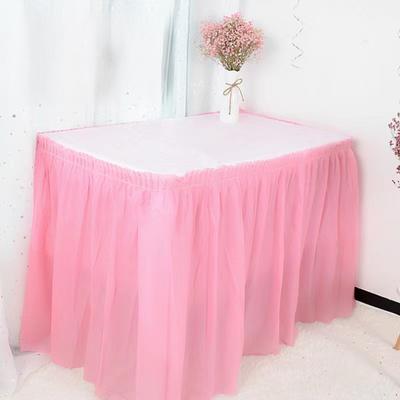 Gonna da Tavolo Impermeabile Monouso con Striscia Adesiva 420x70cm Copertura in Plastica Robusta per Matrimonio Festa di Compleanno Pulizia Facile Decorazione Elegante per Eventi