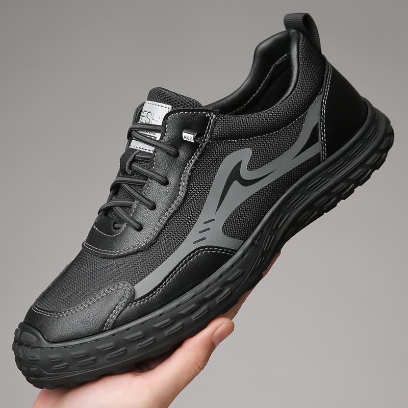Men s shoes new mesh breathable sports casual shoes versatile thick-soled men s lightweight fashion soft-soled dad shoes 38